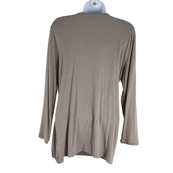 Soft Surroundings Top Medium Petite Beaded Taupe Rayon Blend NWT TP-2380 - Picture 4 of 7